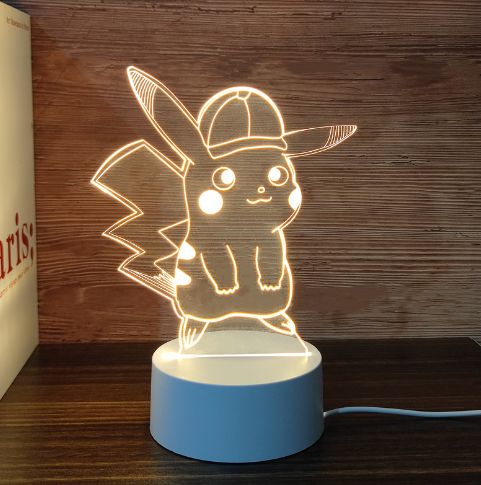 3D小夜灯LED创意产品宠物精灵礼品床头台灯